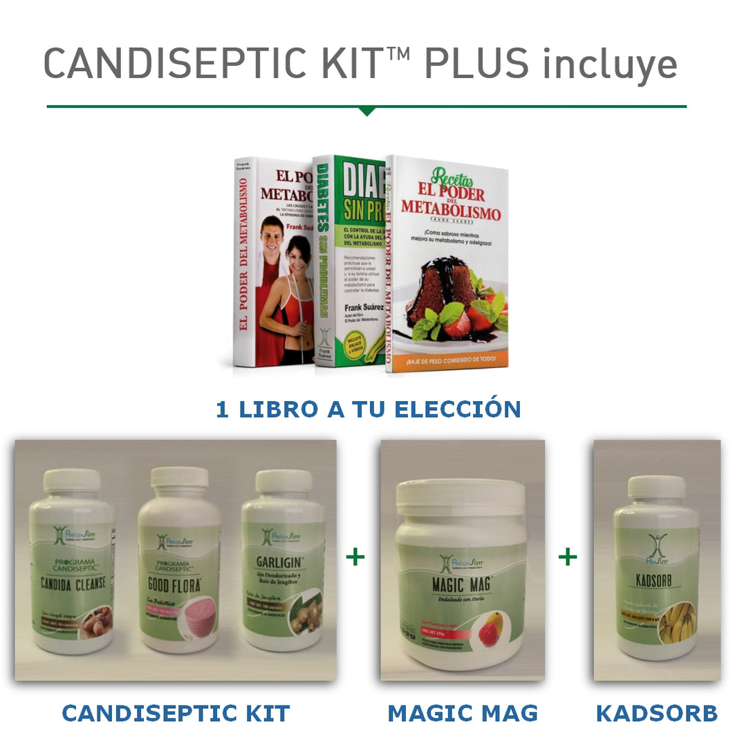 Candiseptic Kit MagicMag y Kadsorb | Limpieza de Hongo Candida Albicans & Duo Dinámico