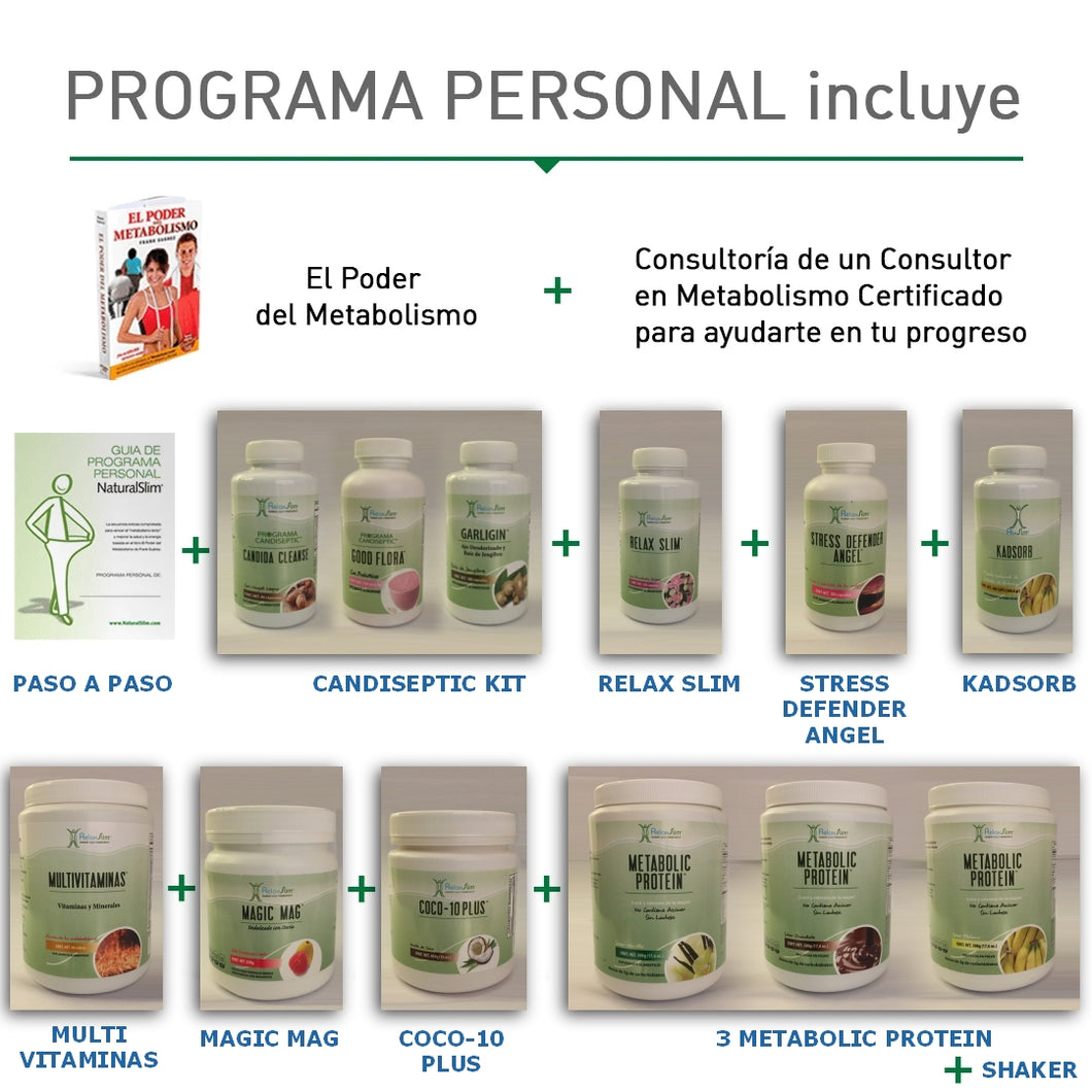 Programa Personal de Natural Slim A distancia - ENVÍO GRATIS - ITBMS INCLUIDO